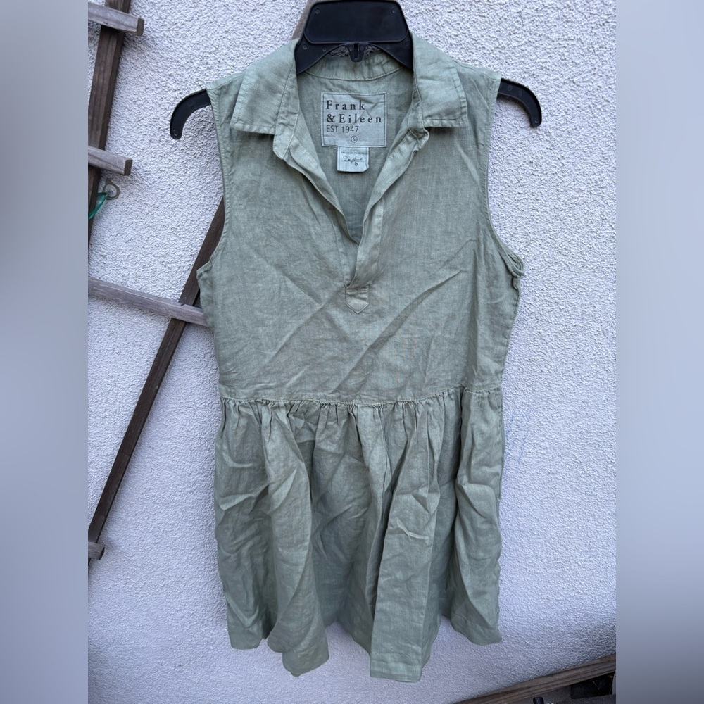 Frank & Eileen Daphne Dress Olive Green